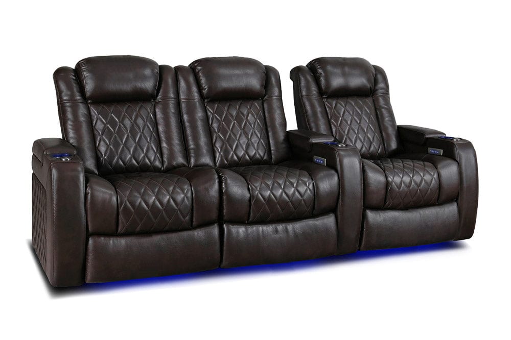 by Valencia Seating Sofa Row of 3 | Loveseat Left | Width: 96.75" Height: 46" Depth: 39.5" / Dark Chocolate / Regular Spec (300LB Sitting Weight Limit) Valencia Tuscany XL