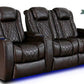 by Valencia Seating Sofa Row of 3 - Loveseat Right | Width: 92.25" Height: 43.5" Depth: 39.25" / Dark Chocolate Valencia Tuscany Home Theater Seating