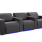 by Valencia Seating Sofa Row of 3 | Width: 100" Height: 33" Depth: 39" / Graphite Valencia Barcelona Ultimate Luxury Edition