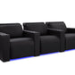 by Valencia Seating Sofa Row of 3 | Width: 100" Height: 35.5" Depth: 41" / Onyx Valencia Barcelona Ultimate Luxury Edition XL