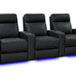 by Valencia Seating Sofa Row of 3 | Width: 100" Height: 42" Depth: 38.75" / Onyx Valencia Piacenza Luxury Edition
