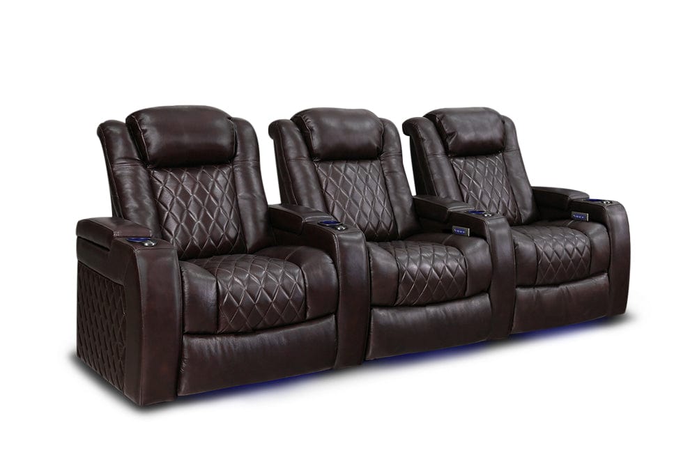 by Valencia Seating Sofa Row of 3 | Width: 103.5" Height: 46" Depth: 39.5" / Dark Chocolate / Regular Spec (300LB Sitting Weight Limit) Valencia Tuscany XL