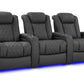 by Valencia Seating Sofa Row of 3 | Width: 103.5" Height: 46" Depth: 39.5" / Graphite Valencia Tuscany XL Luxury Edition