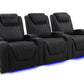 by Valencia Seating Sofa Row of 3 | Width: 99.75’" Height: 44.5" Depth: 39" / Onyx Valencia Oslo Luxury Edition