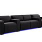 by Valencia Seating Sofa Row of 4 - Loveseat Center | Width: 124" Height: 35.5" Depth: 41" / Onyx Valencia Barcelona Ultimate Luxury Edition XL