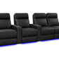 by Valencia Seating Sofa Row of 4 - Loveseat Right | Width: 124" Height: 42" Depth: 38.75" / Onyx Valencia Piacenza Luxury Edition