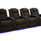 by Valencia Seating Sofa Row of 4 | Width: 129.75" Height: 43.5" Depth: 39.75" / Dark Roast Valencia Tuscany Ultimate Edition