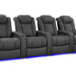 by Valencia Seating Sofa Row of 4 | Width: 129.75" Height: 43.5" Depth: 39.75" / Graphite Valencia Tuscany Ultimate Edition