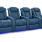 by Valencia Seating Sofa Row of 4 | Width: 129.75" Height: 43.5" Depth: 39.75" / Steel Blue Valencia Tuscany Ultimate Edition