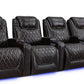 by Valencia Seating Sofa Row of 4 | Width: 130.75" Height: 42.75" Depth: 38" / Dark Chocolate Valencia Oslo Home Theater Seating