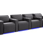 by Valencia Seating Sofa Row of 4 | Width: 131" Height: 33" Depth: 39" / Graphite Valencia Barcelona Ultimate Luxury Edition