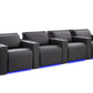 by Valencia Seating Sofa Row of 4 | Width: 131" Height: 35.5" Depth: 41" / Graphite Valencia Barcelona Ultimate Luxury Edition XL