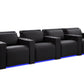 by Valencia Seating Sofa Row of 4 | Width: 131" Height: 35.5" Depth: 41" / Onyx Valencia Barcelona Ultimate Luxury Edition XL