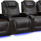 by Valencia Seating Sofa Row of 4 | Width: 136.5" Height: 45" Depth: 38" / Dark Chocolate / Regular Spec (300 LBs Sitting Weight Limit) Valencia Oslo XL Home Theater Seating
