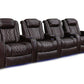 by Valencia Seating Sofa Row of 4 | Width: 136" Height: 46" Depth: 39.5" / Dark Chocolate / Regular Spec (300LB Sitting Weight Limit) Valencia Tuscany XL