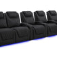 by Valencia Seating Sofa Row of 5 Loveseat Left | Width: 155" Height: 44.5" Depth: 39" / Onyx Valencia Oslo Luxury Edition