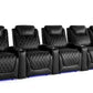 by Valencia Seating Sofa Row of 5 - Loveseat Right | Width: 155" Height: 42.75" Depth: 38" / Midnight Black Valencia Oslo Home Theater Seating