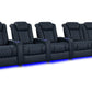 by Valencia Seating Sofa Row of 5 – Loveseat Right | Width: 161.25" Height: 46" Depth: 39.5" / Moonlight Blue Valencia Tuscany XL Luxury Edition