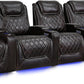 by Valencia Seating Sofa Row of 5 Loveseat Right - Width: 162.5" Height: 45" Depth: 38" / Dark Chocolate / Regular Spec (300 LBs Sitting Weight Limit) Valencia Oslo XL Home Theater Seating