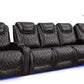 by Valencia Seating Sofa Row of 5 – Set of 3 Center | Width: 148.75" Height: 42.75" Depth: 38" / Dark Chocolate Valencia Oslo Home Theater Seating