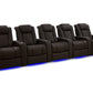 by Valencia Seating Sofa Row of 5 | Width: 160.5" Height: 43.5" Depth: 39.75" / Dark Roast Valencia Tuscany Ultimate Edition
