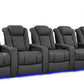 by Valencia Seating Sofa Row of 5 | Width: 160.5" Height: 43.5" Depth: 40" / Graphite Valencia Tuscany Luxury Edition