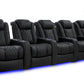 by Valencia Seating Sofa Row of 5 | Width: 160.5" Height: 43.5" Depth: 40" / Onyx Valencia Tuscany Luxury Edition