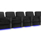 by Valencia Seating Sofa Row of 5 | Width: 161.5" Height: 37" Depth: 35.5" / Raven Valencia Naples Prestige