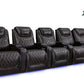 by Valencia Seating Sofa Row of 5 | Width: 161.75" Height: 42.75" Depth: 38" / Dark Chocolate Valencia Oslo Home Theater Seating