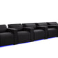 by Valencia Seating Sofa Row of 5 | Width: 162" Height: 35.5" Depth: 41" / Onyx Valencia Barcelona Ultimate Luxury Edition XL