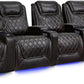 by Valencia Seating Sofa Row of 5 - Width: 169" Height: 45" Depth: 38" / Dark Chocolate / Regular Spec (300 LBs Sitting Weight Limit) Valencia Oslo XL Home Theater Seating