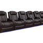 by Valencia Seating Sofa Row of 6 | Width: 200.5" Height: 46" Depth: 39.5" / Dark Chocolate / Regular Spec (300LB Sitting Weight Limit) Valencia Tuscany XL