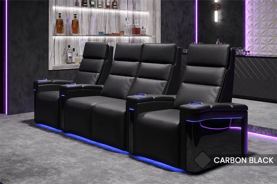 by Valencia Seating Sofa Valencia Monza Carbon Fiber Home Theater Seating