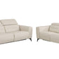 Global United Furniture 2PC Set - Sofa | Loveseat / Beige Global United 989 - Divanitalia Power Reclining 2PC Sofa Set