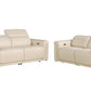 Global United Furniture Sofa 2PC Set - Sofa | Loveseat / Beige Global United 1126 - Divanitalia Power Reclining 2PC Sofa Set