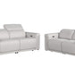 Global United Furniture Sofa 2PC Set - Sofa | Loveseat / Light Gray Global United 1126 - Divanitalia Power Reclining 2PC Sofa Set
