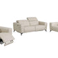 Global United Furniture Sofa 3PC Set - Sofa | Loveseat | Armchair / Beige Global United 989 - Divanitalia Power Reclining 3PC Sofa Set