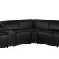 Global United Furniture Sofa 6PC Sectional | 3 Power Reclining / Black Global United 1126 - Divanitalia 3-Power Reclining 6PC Sectional