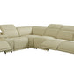 Global United Furniture Sofa 7PC Sectional | 3 Power Reclining / Beige Global United 9762 - Divanitalia Power Reclining 7PC Sectional w/ 1-Console