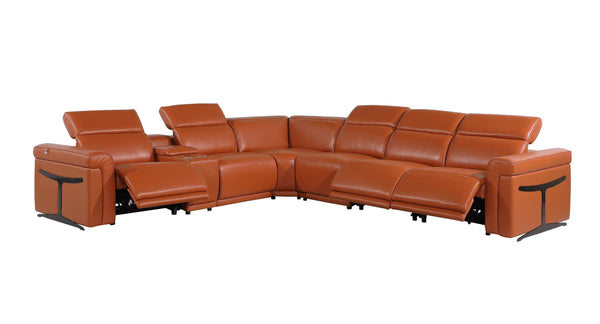 Global United Furniture Sofa Global United 1126 - Divanitalia Power Reclining 7PC Sectional