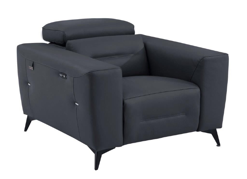 Global United Furniture Sofa Armchair / Dark Grey Global United 989 - Divanitalia Power Reclining Armchair