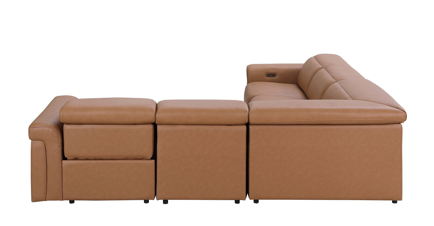 Global United Furniture Sofa Global United 1126 - Divanitalia 3-Power Reclining 5PC Sectional