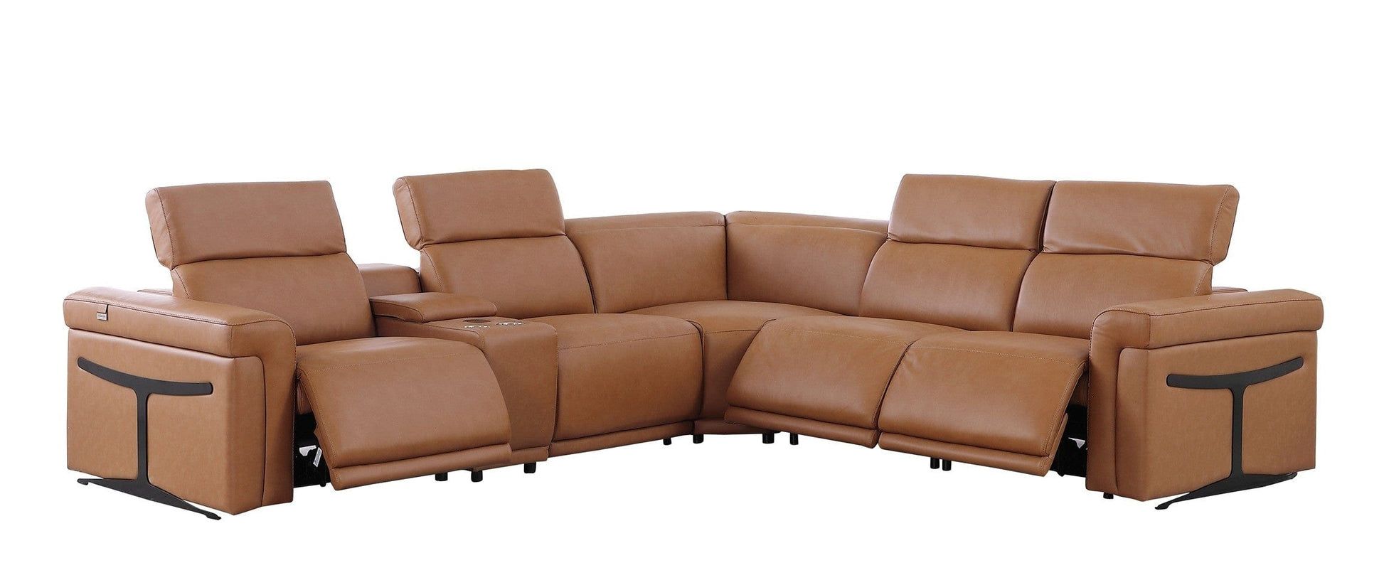 Global United Furniture Sofa Global United 1126 - Divanitalia 3-Power Reclining 6PC Sectional