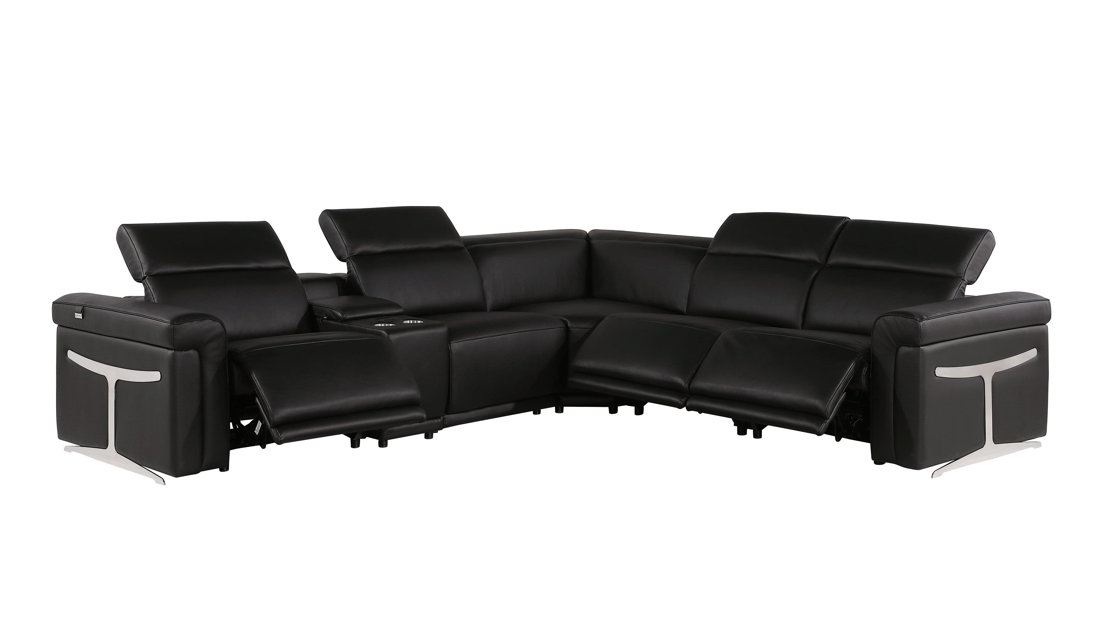 Global United 1126 Divanitalia 3Power Reclining 6PC Sectional