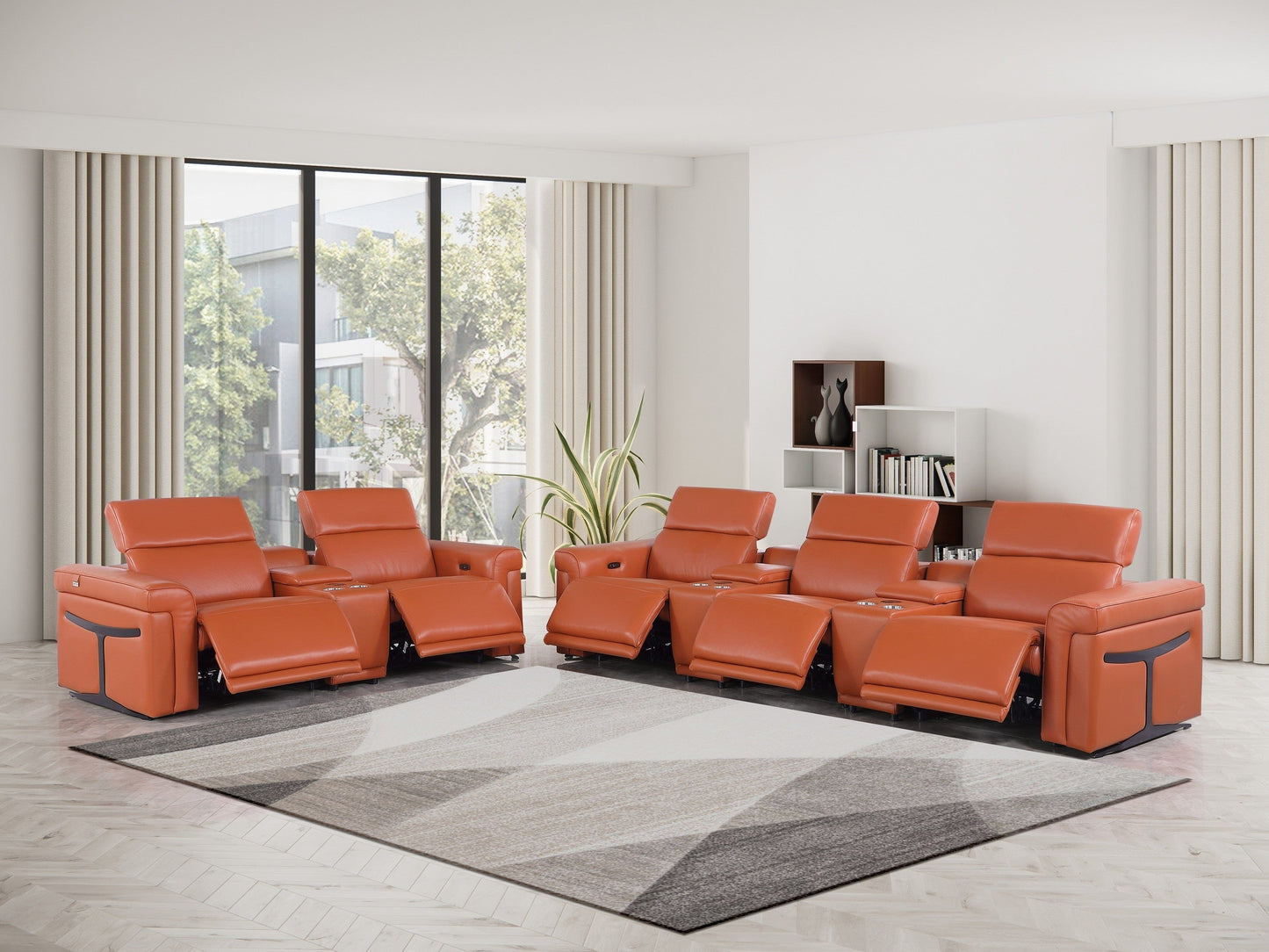 Global United Furniture Sofa Global United 1126 - Divanitalia 8PC Power Reclining Sofa Set