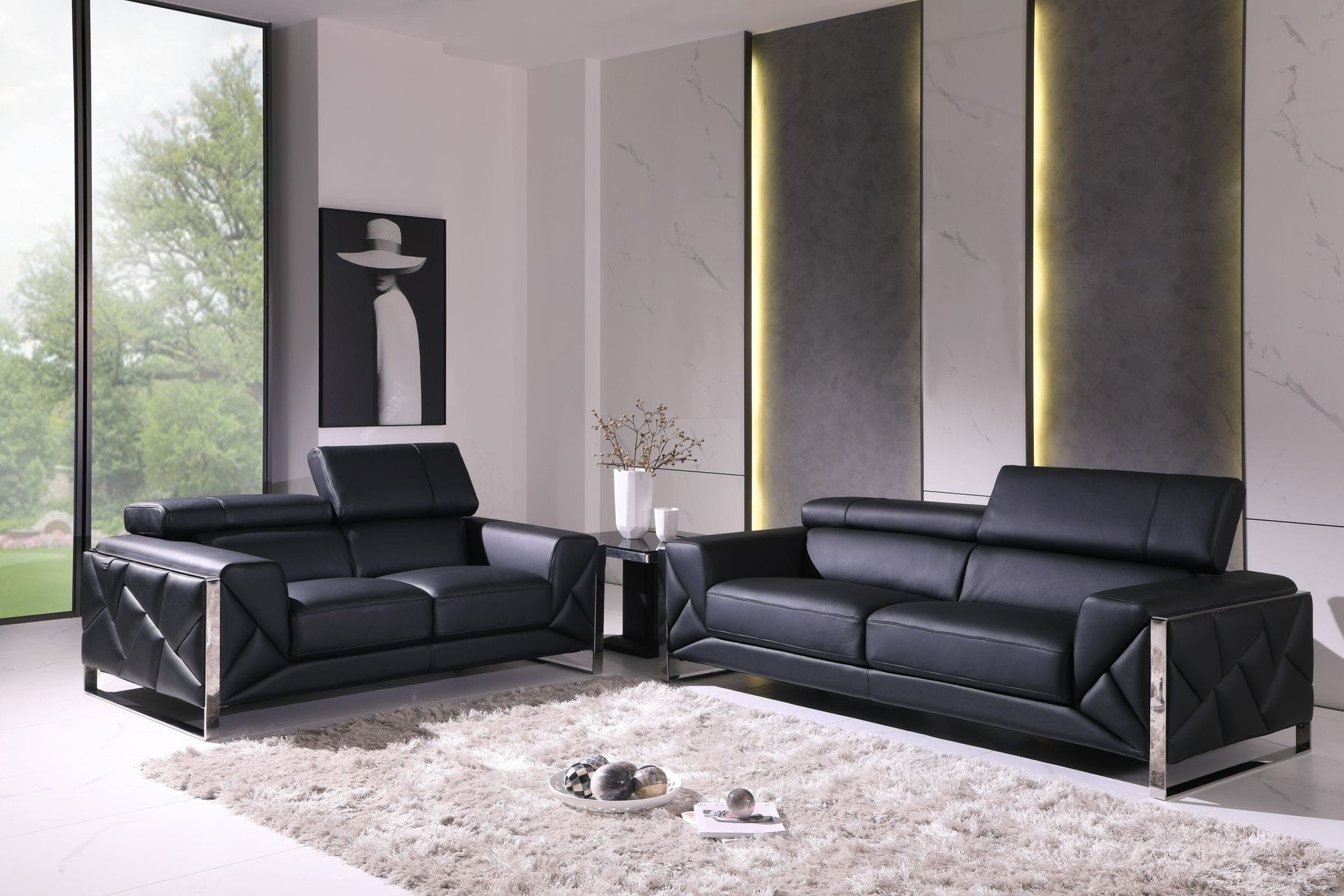 Global United Furniture Sofa Global United 903 - Divanitalia 2PC Sofa Set