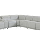 Global United Furniture Sofa Global United 9762 - Divanitalia Power Reclining 7PC Sectional w/ 1-Console