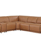 Global United Furniture Sofa Global United 9762 - Divanitalia Power Reclining 7PC Sectional w/ 1-Console