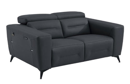 Global United Furniture Sofa Loveseat / Dark Gray Global United 989 - Divanitalia Power Reclining Loveseat
