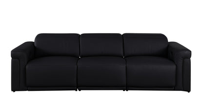 Global United Furniture Sofa Modular 3-Power Sofa / Black Global United 1126 - Divanitalia Modular 3-Power Reclining Sofa